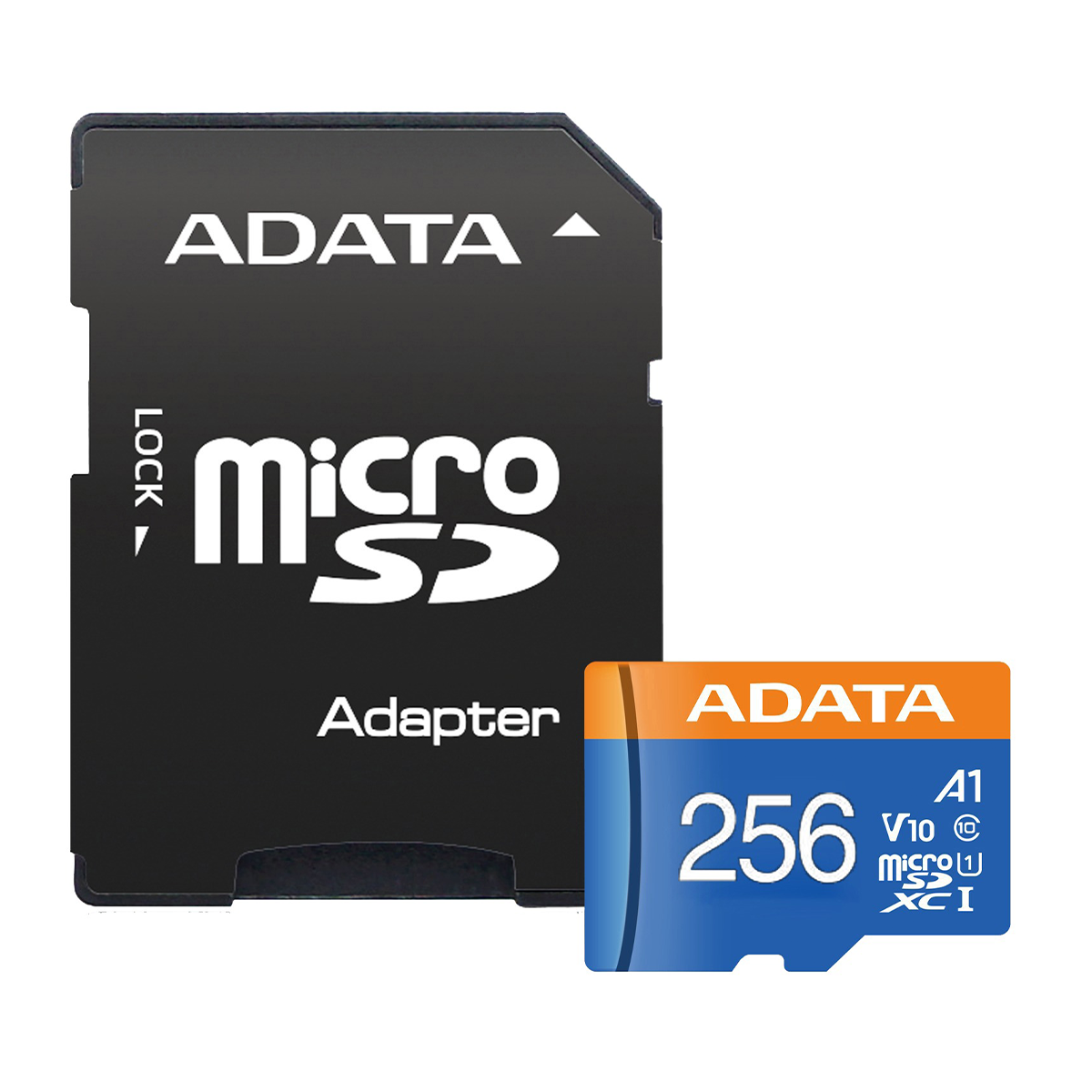 کارت حافظه microSDXC ای دیتا مدل Premier V10 A1 کلاس 10 استاندارد UHS-I سرعت 100MBps ظرفیت 256 گیگابایت به همراه آداپتور کارت حافظه microSDXC ای دیتا مدل Premier V10 A1 کلاس 10 استاندارد UHS-I سرعت 100MBps ظرفیت 256 گیگابایت به همراه آداپتور