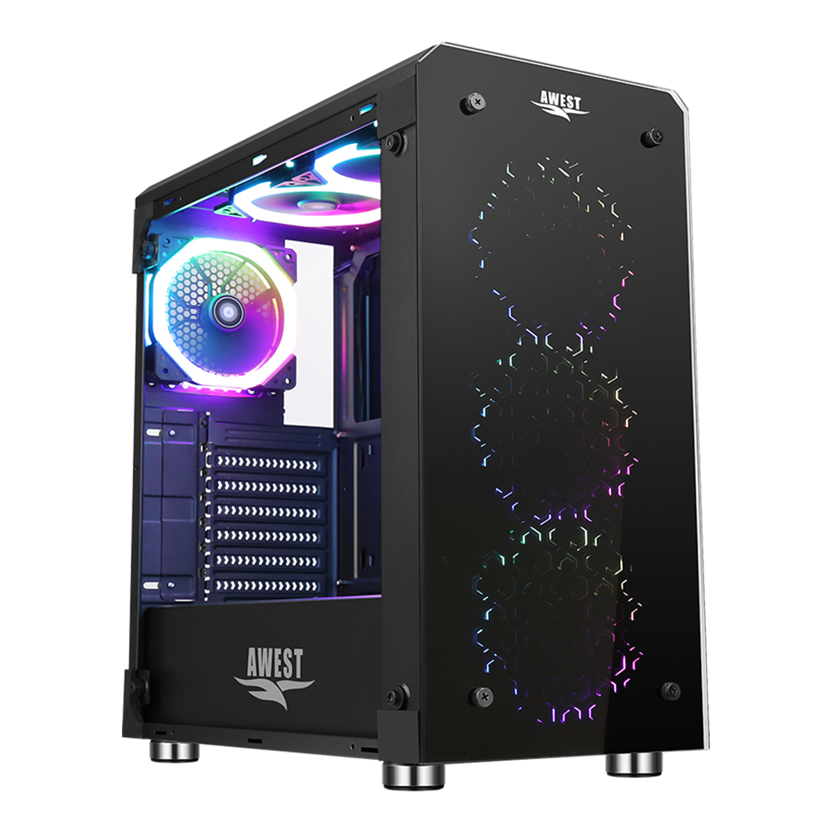 کیس کامپیوتر گیمینگ اوست مدل GT-AV07 کیس کامپیوتر گیمینگ اوست مدل GT-AV07