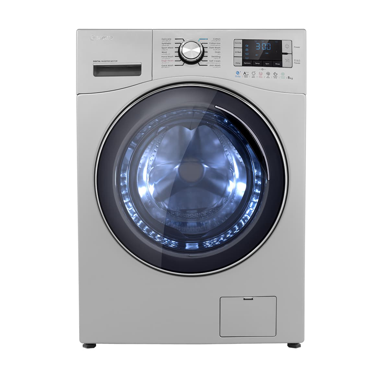 ماشین لباسشویی اسنوا 8 کیلویی سری اکتا اسپید مدل SWM-84S40 ماشین لباسشویی اسنوا 8 کیلویی سری اکتا اسپید مدل SWM-84S40