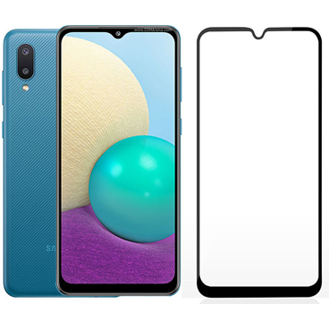 محافظ گلس تمام صفحه مناسب برای گوشی سامسونگ Galaxy A02 محافظ گلس تمام صفحه مناسب برای گوشی سامسونگ Galaxy A02