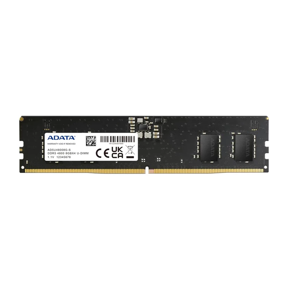 رم کامپیوتر DDR5 تک کاناله 4800 مگاهرتز CL40 ای دیتا مدل AD5U48008G-S ظرفیت 8 گیگابایت رم کامپیوتر DDR5 تک کاناله 4800 مگاهرتز CL40 ای دیتا مدل AD5U48008G-S ظرفیت 8 گیگابایت