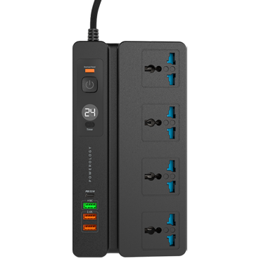 چند راهی هوشمند برق پاورولوجی مدل Powerology Multi-Port Socket 2M چند راهی هوشمند برق پاورولوجی مدل Powerology Multi-Port Socket 2M