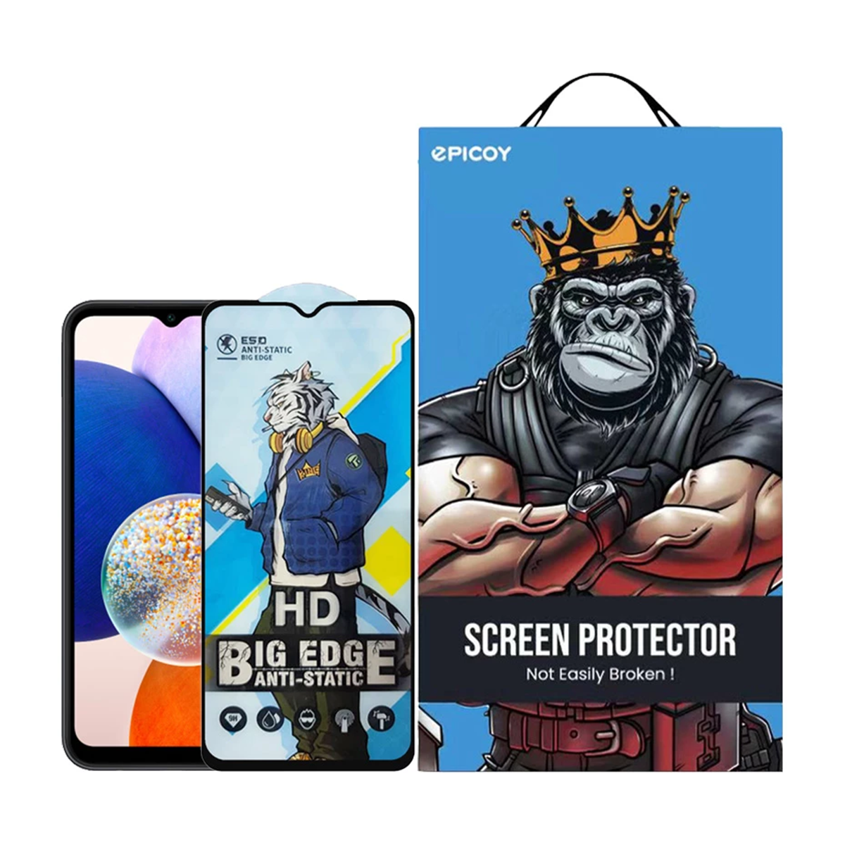گلس گوشی سامسونگ Galaxy A14 - A13 - A23 اپیکوی مدل Tiger-Big Edge گلس گوشی سامسونگ Galaxy A14 - A13 - A23 اپیکوی مدل Tiger-Big Edge