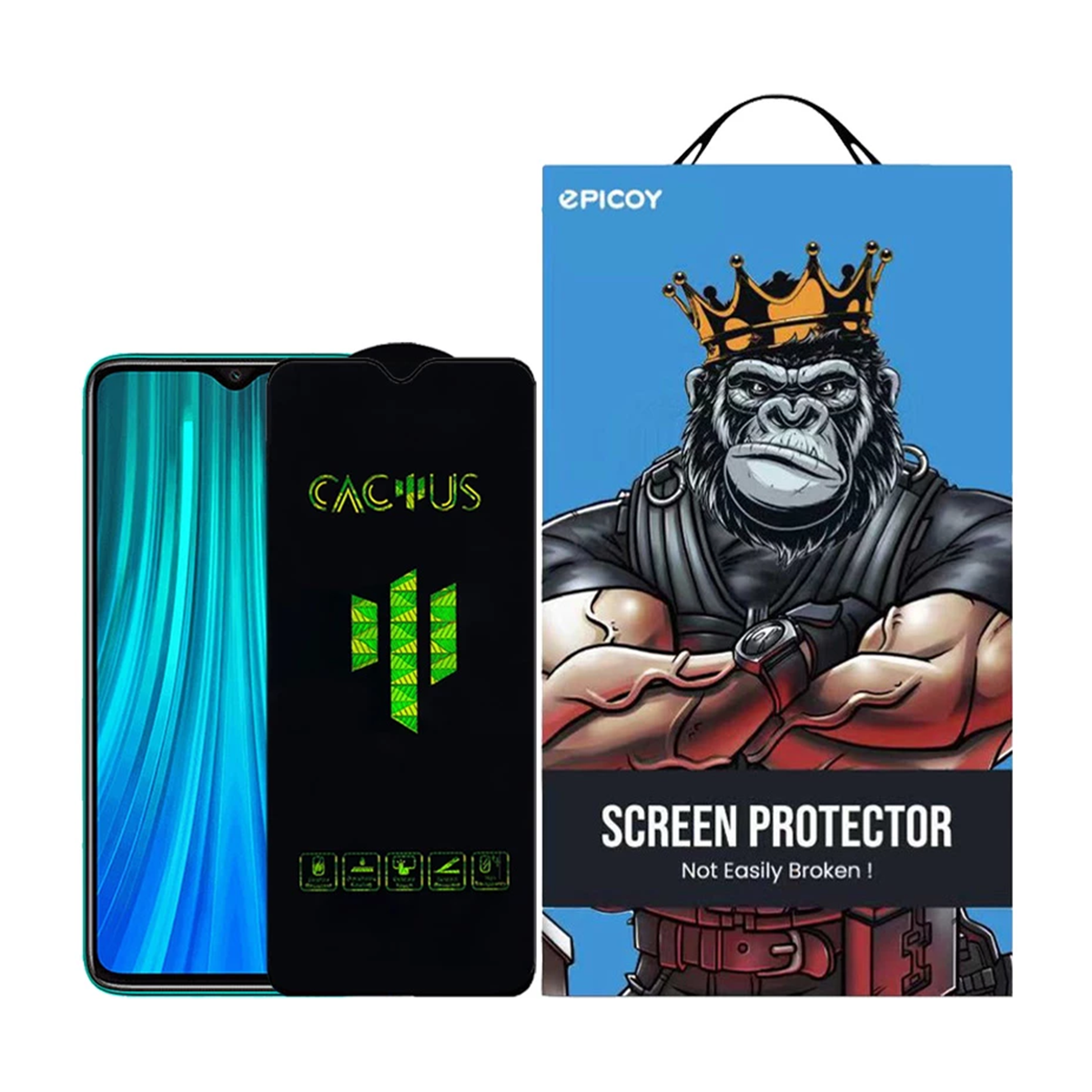 گلس گوشی شیائومی Redmi Note 8 Pro اپیکوی مدل Cactus گلس گوشی شیائومی Redmi Note 8 Pro اپیکوی مدل Cactus