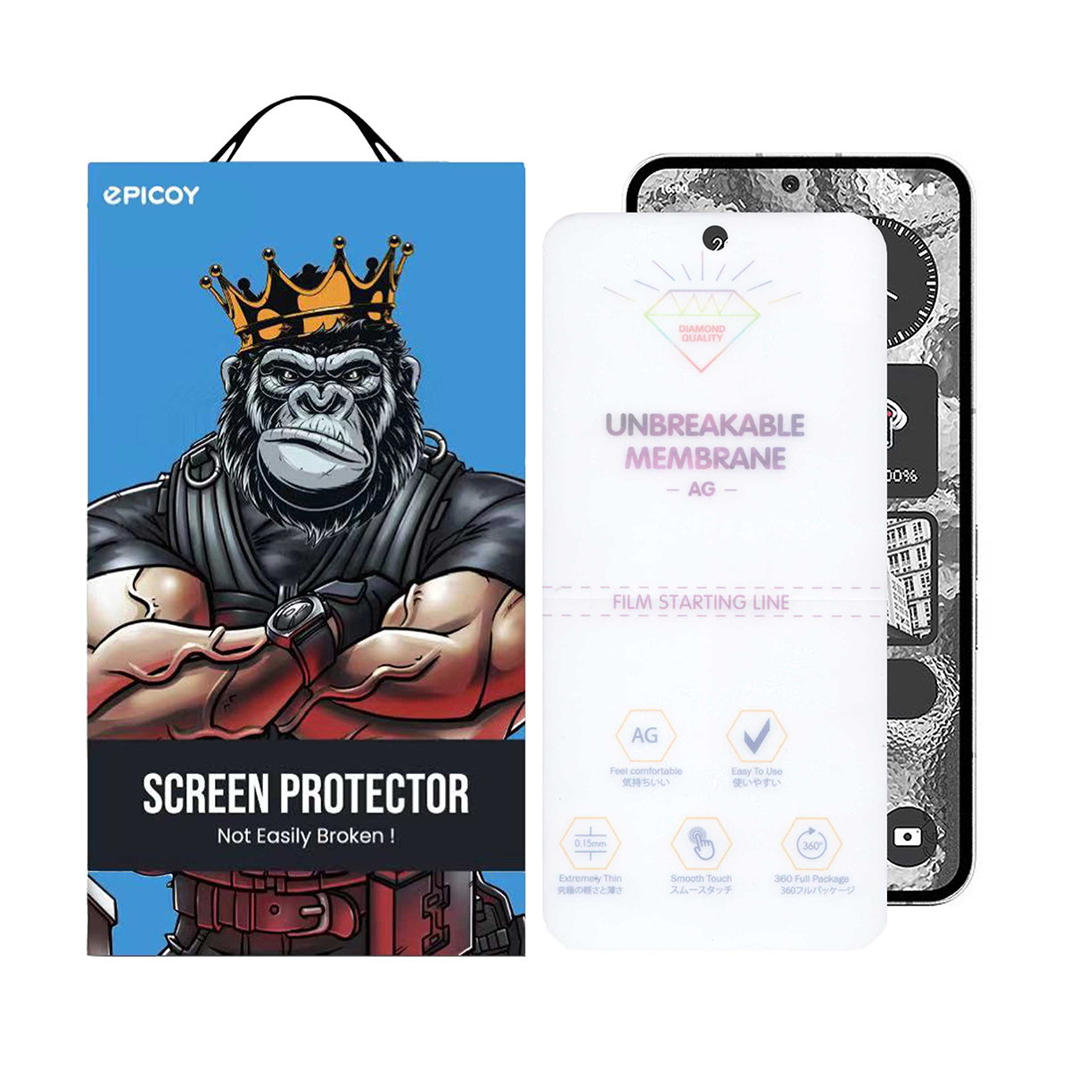 گلس مات گوشی ناتینگ Phone 2 اپیکوی مدل Hydrogel-Matte گلس مات گوشی ناتینگ Phone 2 اپیکوی مدل Hydrogel-Matte