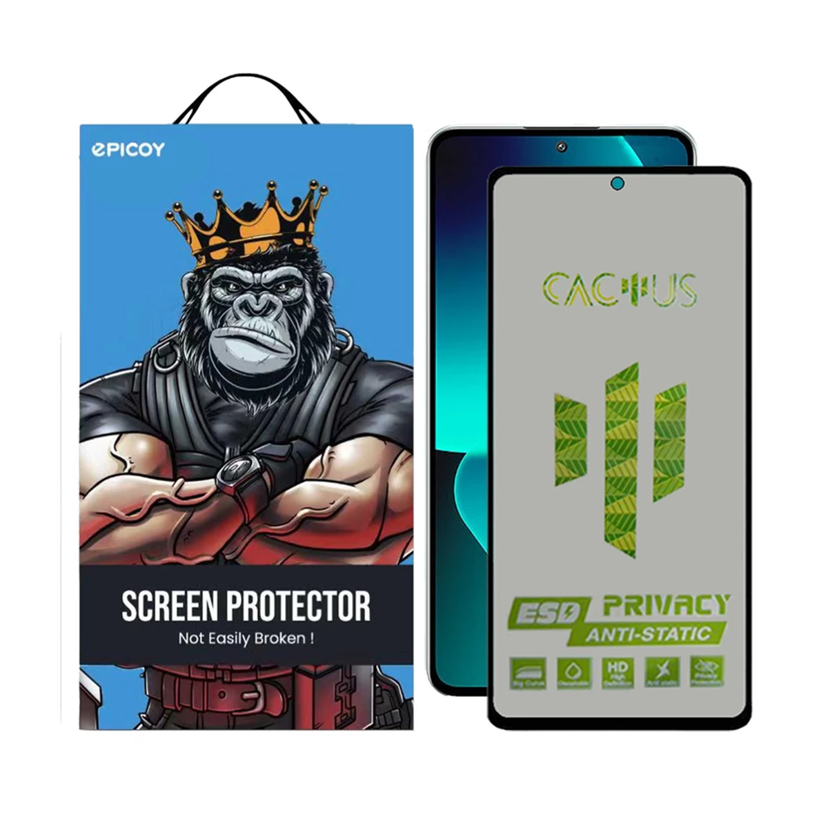 گلس حریم شخصی گوشی شیائومی Redmi K60 Ultra اپیکوی مدل Cactus-ESD-Privacy گلس حریم شخصی گوشی شیائومی Redmi K60 Ultra اپیکوی مدل Cactus-ESD-Privacy