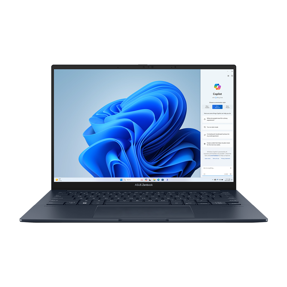 لپ تاپ ایسوس 14 اینچی مدل Zenbook 14 OLED UX3405MA Ultra 7 155H 16GB 1TB