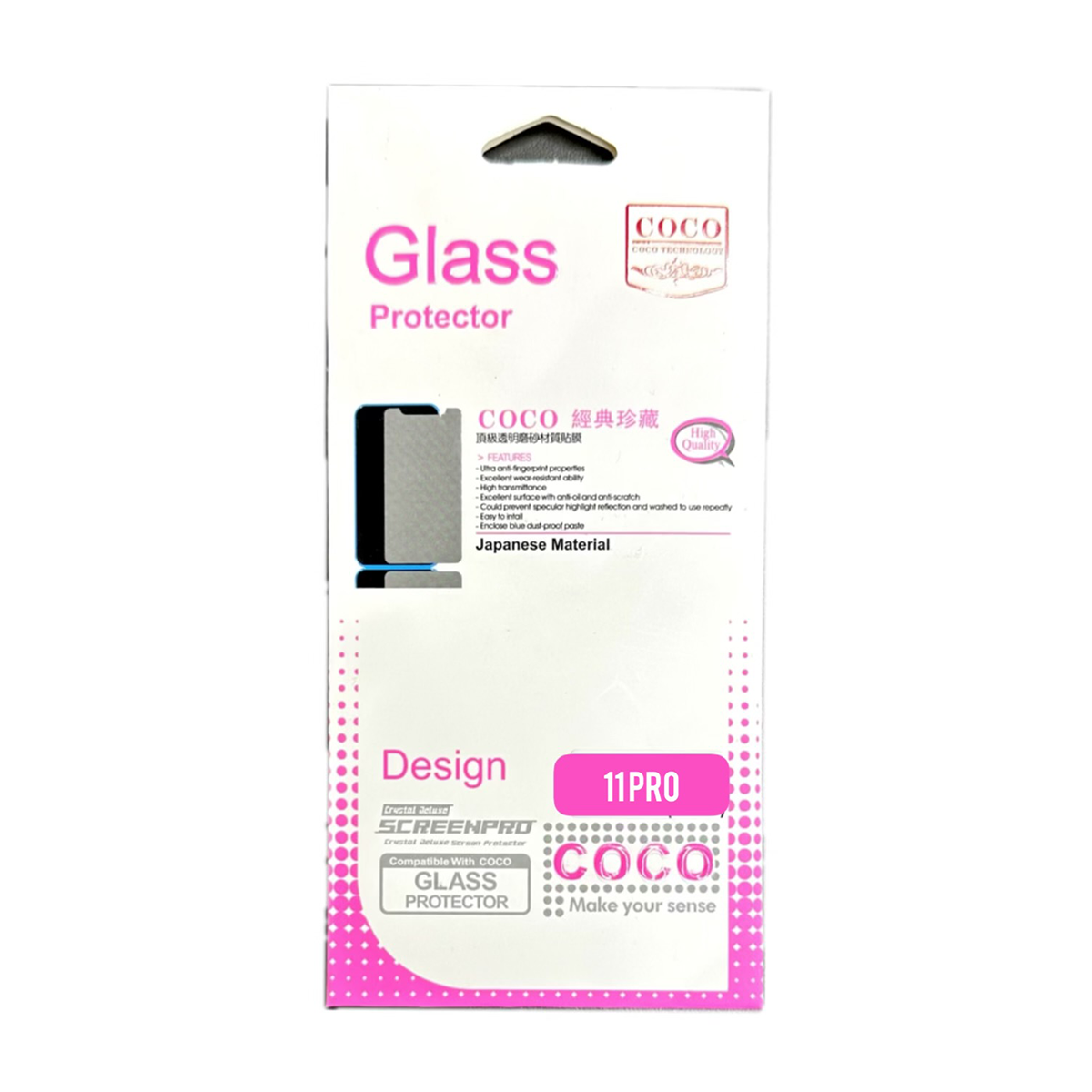 گلس گوشی اپل iPhone 11 Pro کوکو مدل 10D Pro Plus گلس گوشی اپل iPhone 11 Pro کوکو مدل 10D Pro Plus