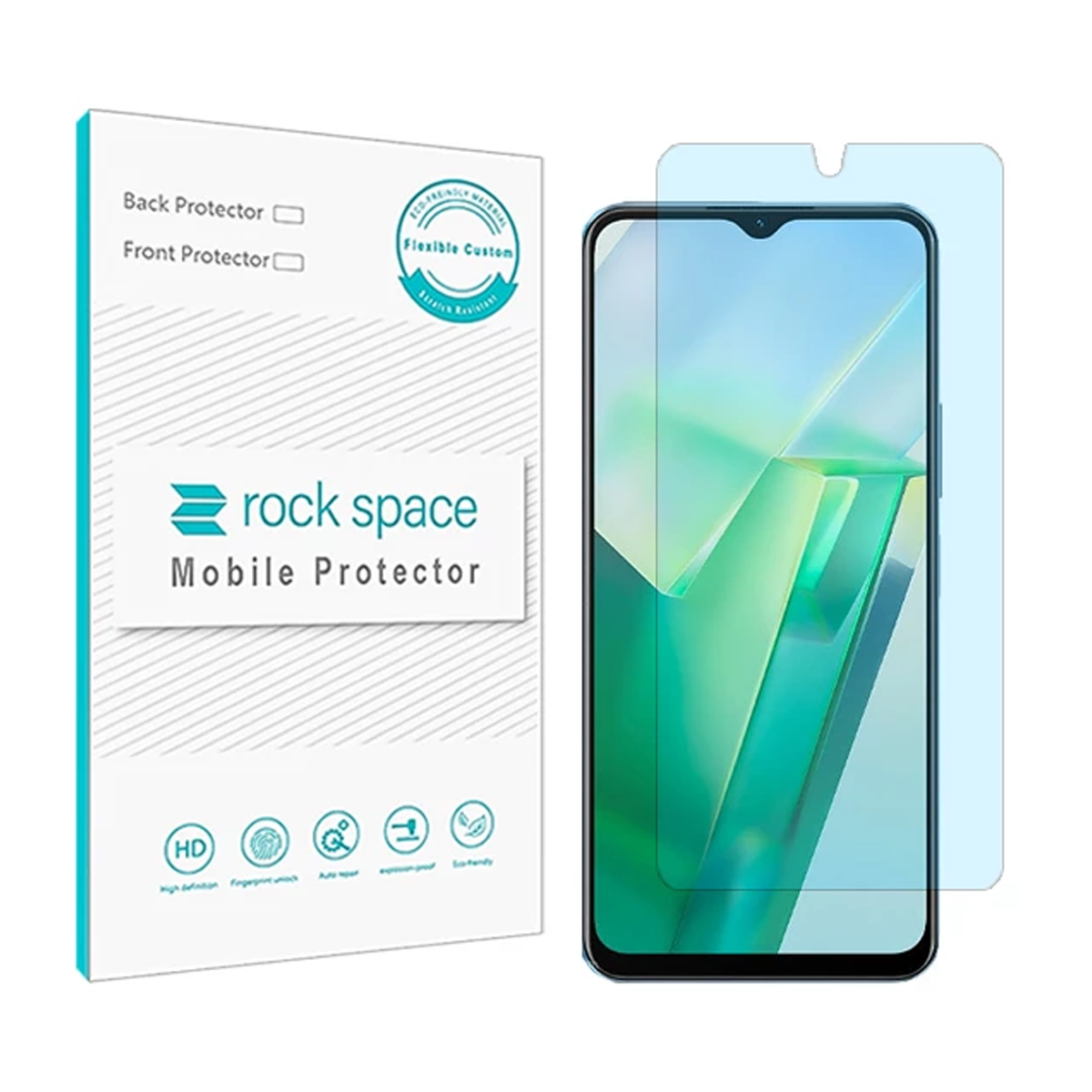 گلس گوشی ویوو iQOO U5e راک اسپیس مدل BLU گلس گوشی ویوو iQOO U5e راک اسپیس مدل BLU