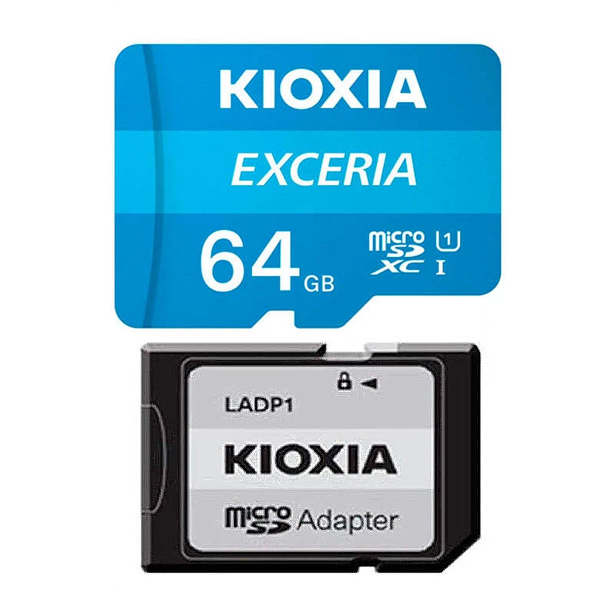 کارت حافظه microSDHC کیوکسیا مدل EXCERIA کلاس 10 استاندارد UHS-I U1 سرعت 100MBps ظرفیت 64 گیگابایت به همراه آداپتور SD کارت حافظه microSDHC کیوکسیا مدل EXCERIA کلاس 10 استاندارد UHS-I U1 سرعت 100MBps ظرفیت 64 گیگابایت به همراه آداپتور SD