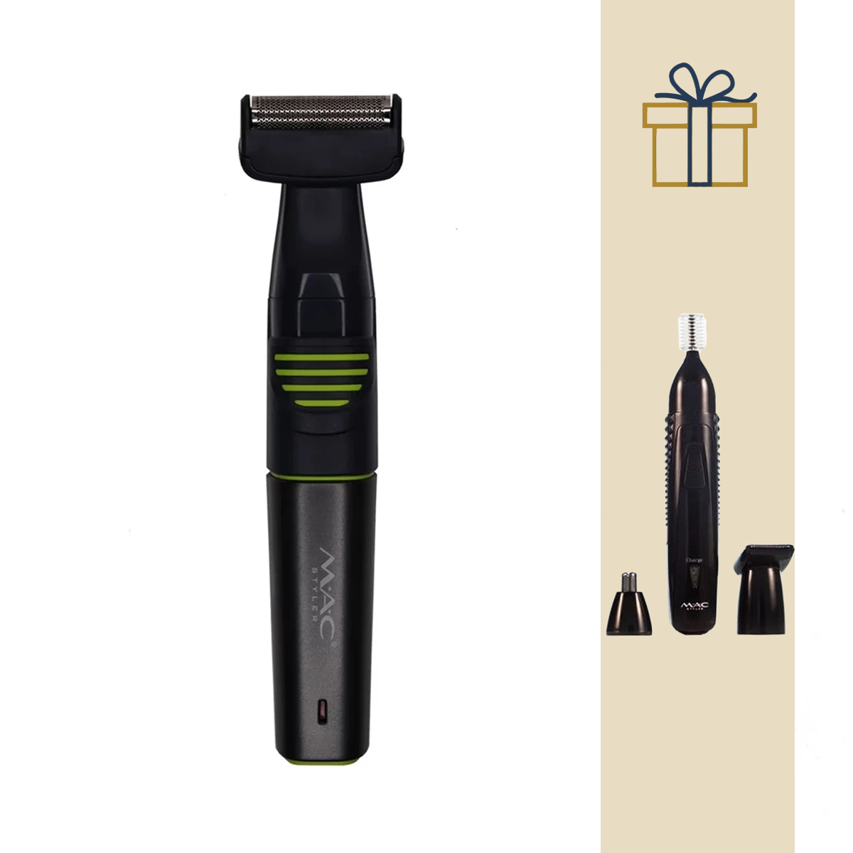 ماشین اصلاح بدن مک استایلر مدل MC-8821 به همراه موزن گوش و بینی مدل MC-8809 ماشین اصلاح بدن مک استایلر مدل MC-8821 به همراه موزن گوش و بینی مدل MC-8809