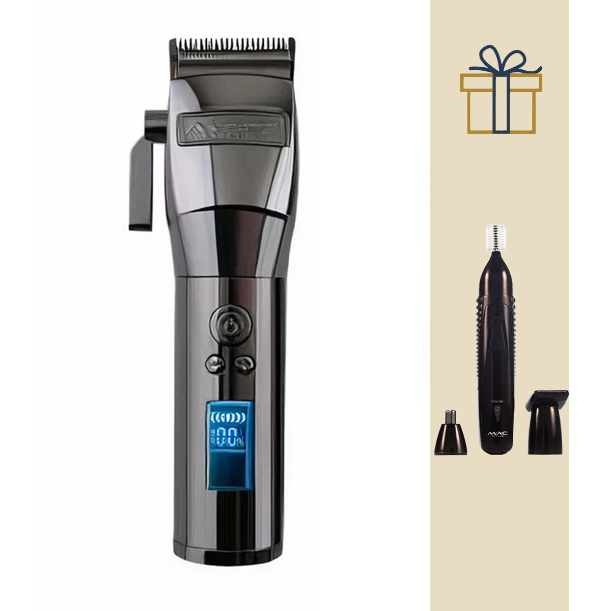 ماشین اصلاح سر و صورت مک استایلر مدل MC-5810 به همراه موزن گوش و بینی مدل MC-8809 ماشین اصلاح سر و صورت مک استایلر مدل MC-5810 به همراه موزن گوش و بینی مدل MC-8809