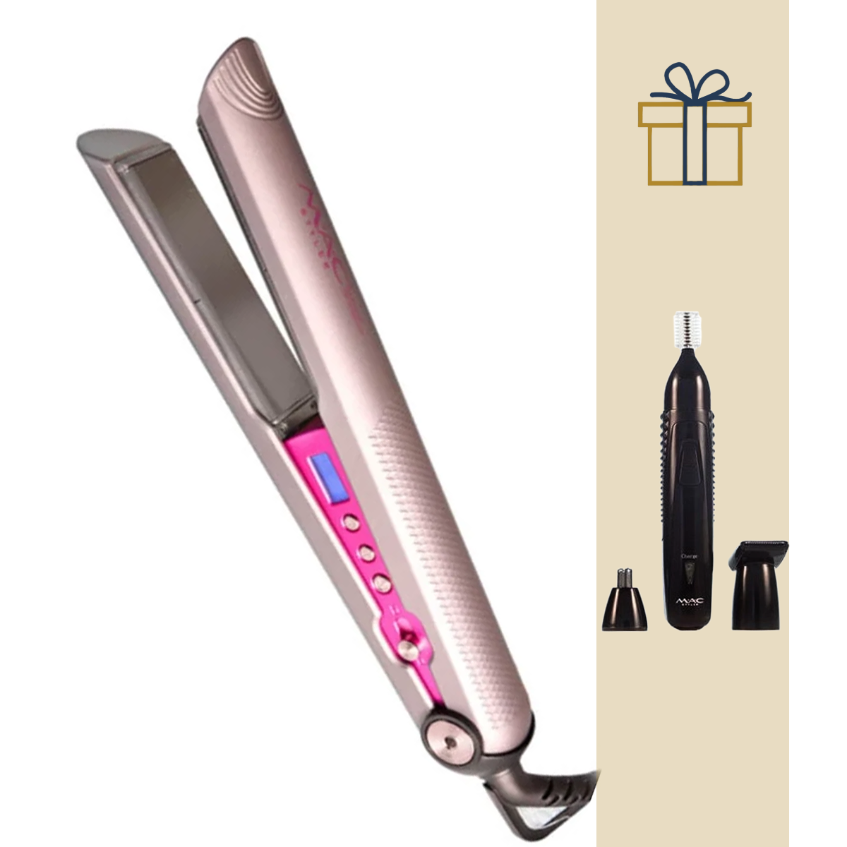 اتو مو مک استایلر مدل MAC-3076 به همراه موزن گوش و بینی مدل MC-8809 اتو مو مک استایلر مدل MAC-3076 به همراه موزن گوش و بینی مدل MC-8809