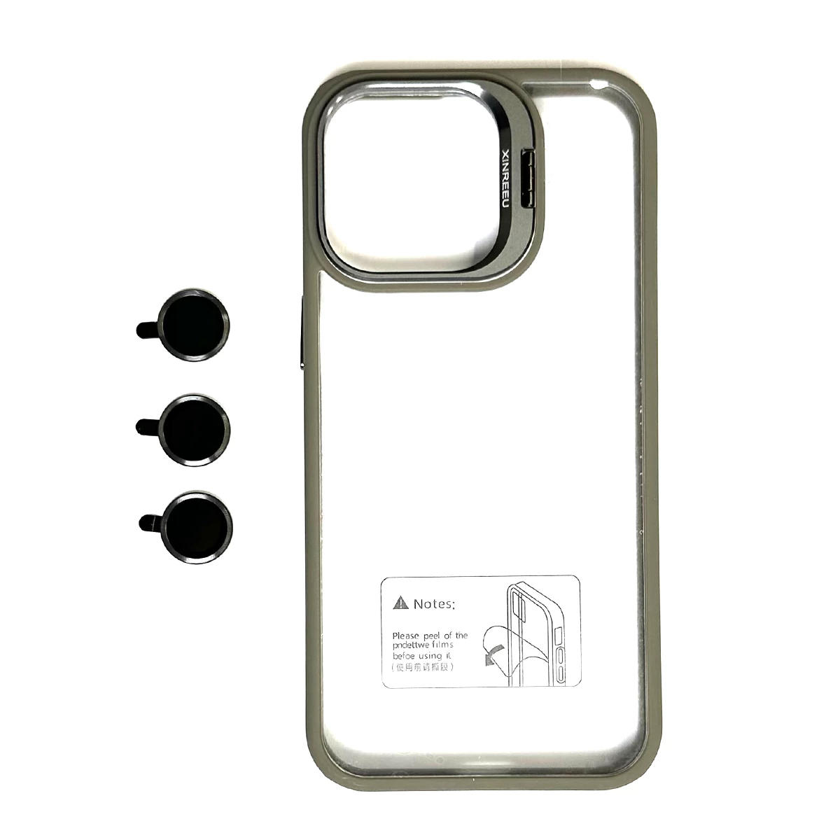 کاور گوشی اپل iPhone 12 Pro Max مدل XINREEU همراه با محافظ لنز کاور گوشی اپل iPhone 12 Pro Max مدل XINREEU همراه با محافظ لنز