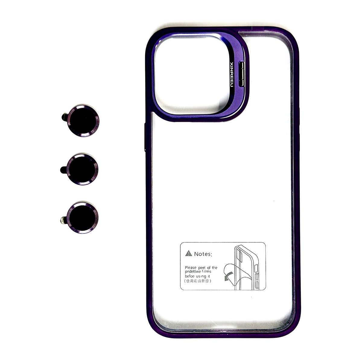 کاور گوشی اپل iPhone 13 مدل XINREEU همراه با محافظ لنز کاور گوشی اپل iPhone 13 مدل XINREEU همراه با محافظ لنز