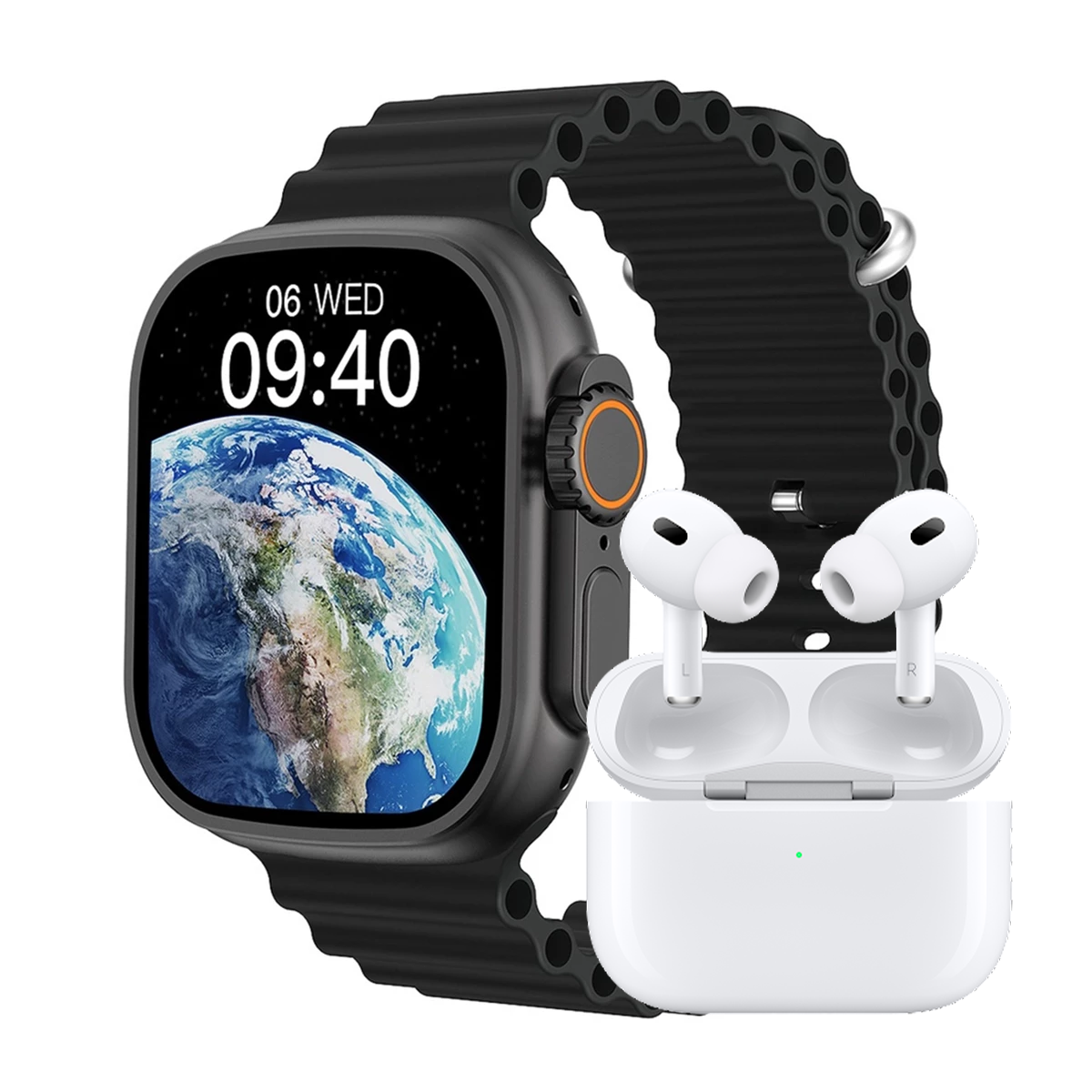 ساعت هوشمند ورنا مدل W49 Ultra به همراه هندزفری بلوتوثی مدل airpod pro ساعت هوشمند ورنا مدل W49 Ultra به همراه هندزفری بلوتوثی مدل airpod pro