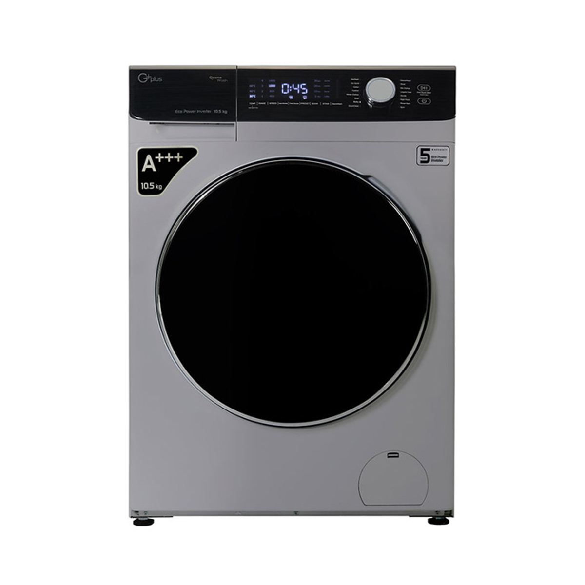ماشین لباسشویی جی پلاس 10.5 کیلویی مدل GWM-P104T