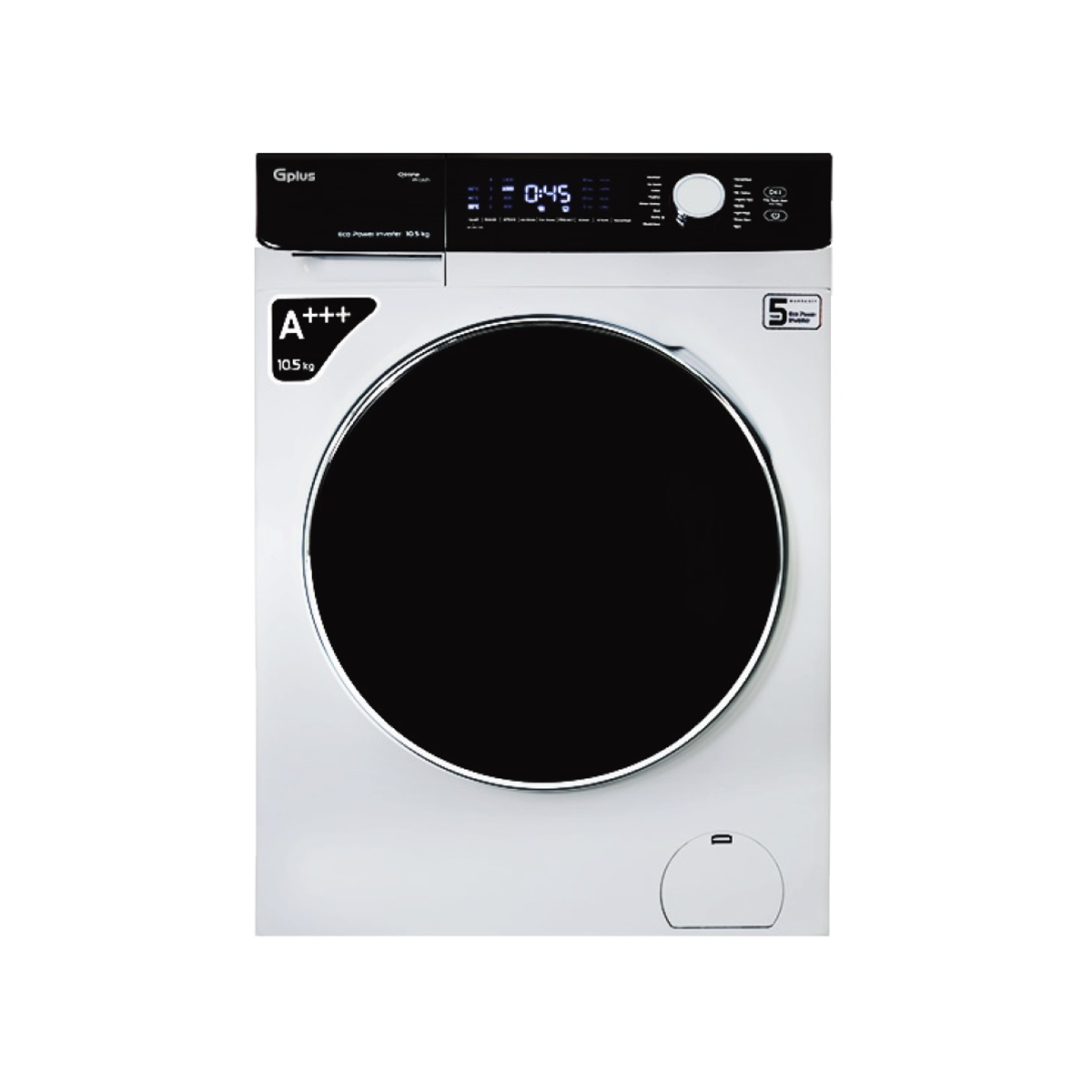 ماشین لباسشویی جی پلاس 10.5 کیلویی مدل GWM-P104W