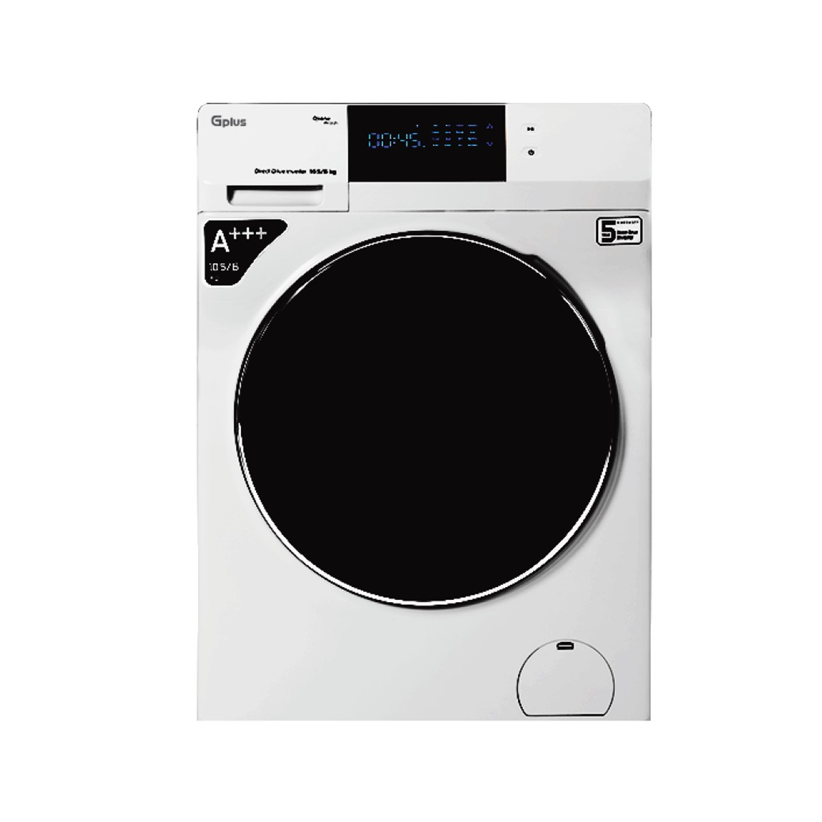 ماشین لباسشویی جی پلاس 10.5 کیلویی مدل GWM-PD106W