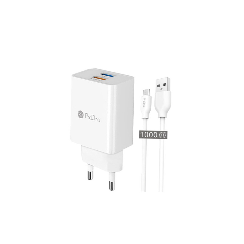 شارژر دیواری پرووان مدل PWC520 به همراه کابل تبدیل microusb شارژر دیواری پرووان مدل PWC520 به همراه کابل تبدیل microusb