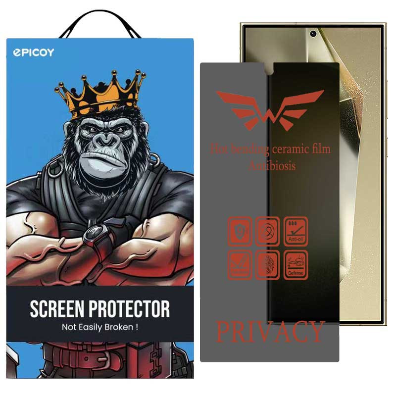 محافظ صفحه نمایش حریم شخصی اپیکوی مدل Nano-Privacy مناسب برای گوشی موبایل سامسونگ Galaxy S24 Ultra - S23 Ultra - S22 Ultra محافظ صفحه نمایش حریم شخصی اپیکوی مدل Nano-Privacy مناسب برای گوشی موبایل سامسونگ Galaxy S24 Ultra - S23 Ultra - S22 Ultra
