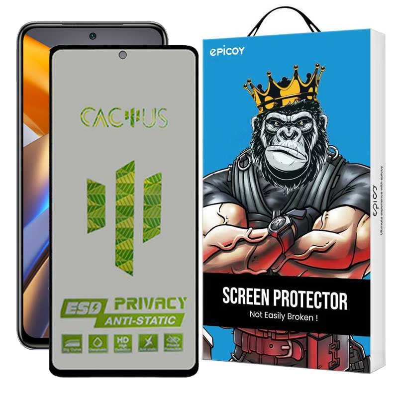 محافظ صفحه نمایش حریم شخصی اپیکوی مدل Cactus-ESD-Privacy مناسب برای گوشی موبایل پوکو M5s محافظ صفحه نمایش حریم شخصی اپیکوی مدل Cactus-ESD-Privacy مناسب برای گوشی موبایل پوکو M5s