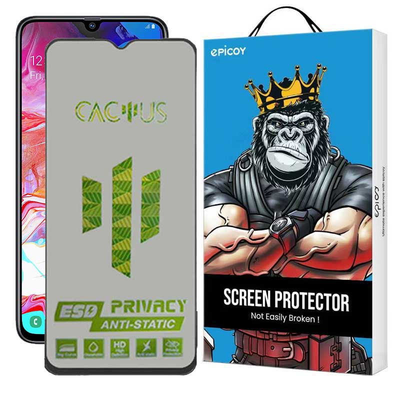 محافظ صفحه نمایش حریم شخصی اپیکوی مدل Cactus-ESD-Privacy مناسب برای گوشی موبایل سامسونگ Galaxy A70 - A05 - A05s محافظ صفحه نمایش حریم شخصی اپیکوی مدل Cactus-ESD-Privacy مناسب برای گوشی موبایل سامسونگ Galaxy A70 - A05 - A05s