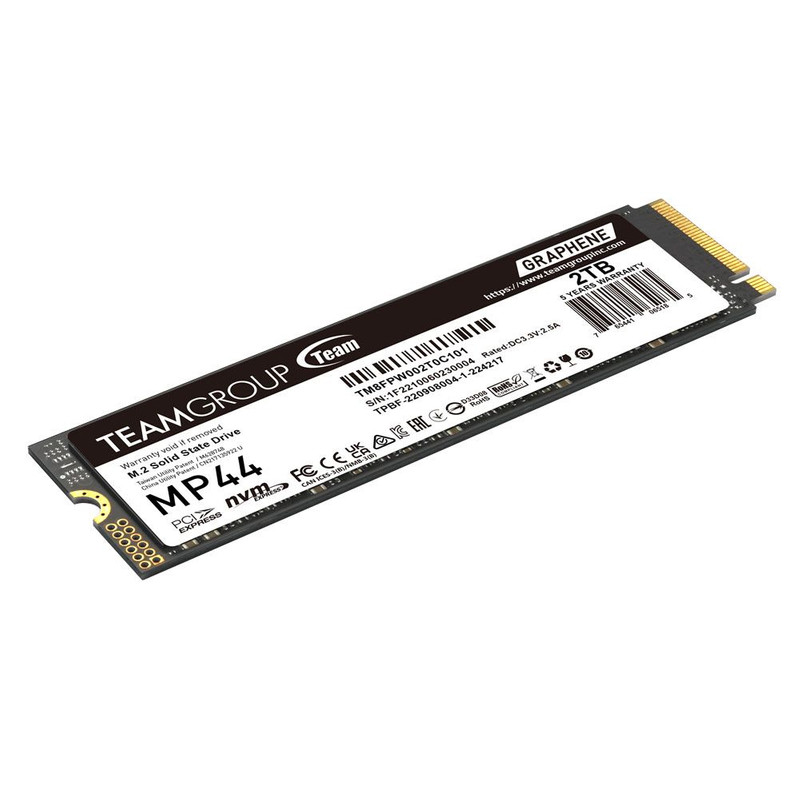 هارد اس اس دی اینترنال تیم گروپ مدل MP44 NVMe M.2 ظرفیت 2 ترابایت هارد اس اس دی اینترنال تیم گروپ مدل MP44 NVMe M.2 ظرفیت 2 ترابایت