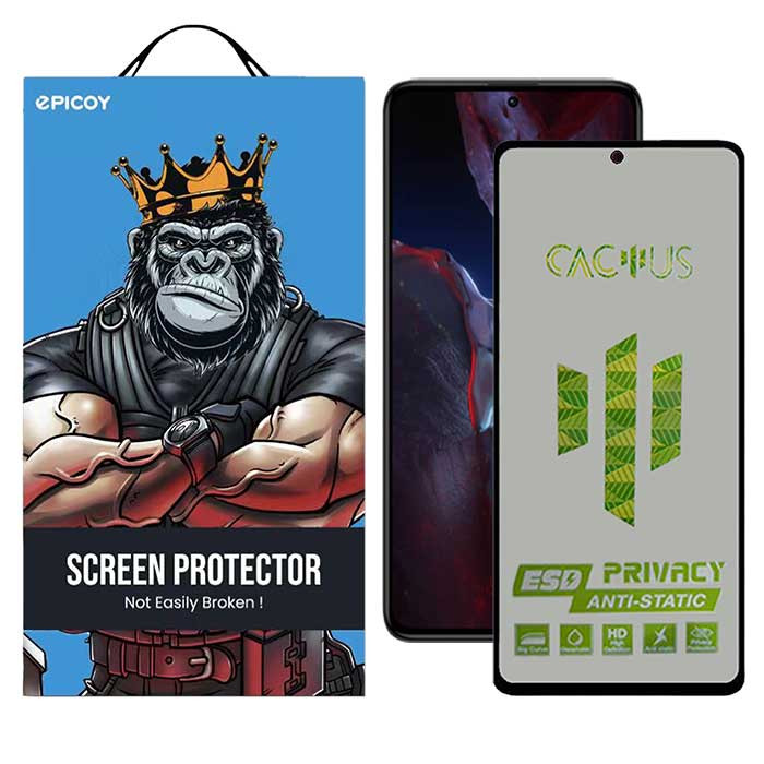 محافظ صفحه نمایش حریم شخصی اِپیکوی مدل Cactus-ESD-Privacy مناسب برای گوشی موبایل شیائومی Xiaomi Poco F5 Pro -Poco F5 -Poco F4 GT -Poco F4 -Poco F3 GT - F3 محافظ صفحه نمایش حریم شخصی اِپیکوی مدل Cactus-ESD-Privacy مناسب برای گوشی موبایل شیائومی Xiaomi Poco F5 Pro -Poco F5 -Poco F4 GT -Poco F4 -Poco F3 GT - F3