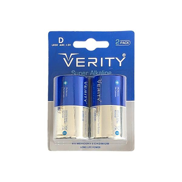 باتری سایز D وریتی مدل Super Alkaline بسته 2 عددی باتری سایز D وریتی مدل Super Alkaline بسته 2 عددی