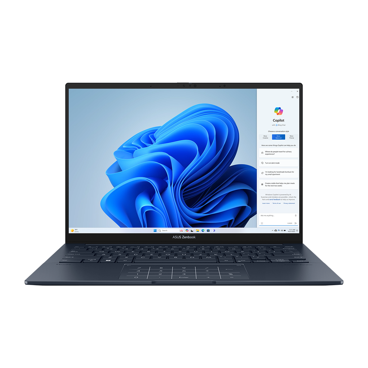 لپ تاپ ایسوس 14 اینچی مدل Zenbook 14 OLED UX3405M Ultra 9 185H 32GB 1TB