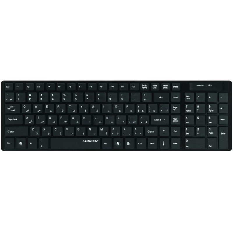 کیبورد بی سیم گرین مدل GK-101W کیبورد بی سیم گرین مدل GK-101W