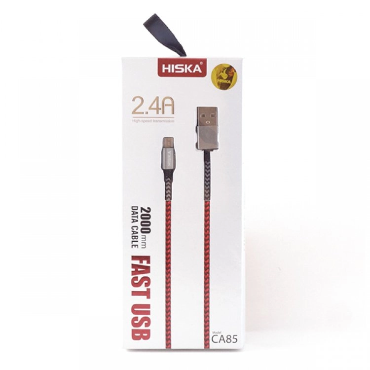 کابل microUSB مدل CA85 برند HISKA کابل microUSB مدل CA85 برند HISKA