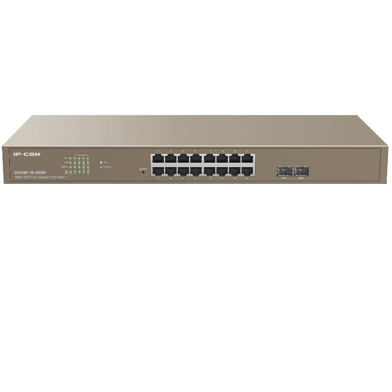 سوییچ شبکه 16 پورت آی پی کام مدل G3318P-16-250W سوییچ شبکه 16 پورت آی پی کام مدل G3318P-16-250W