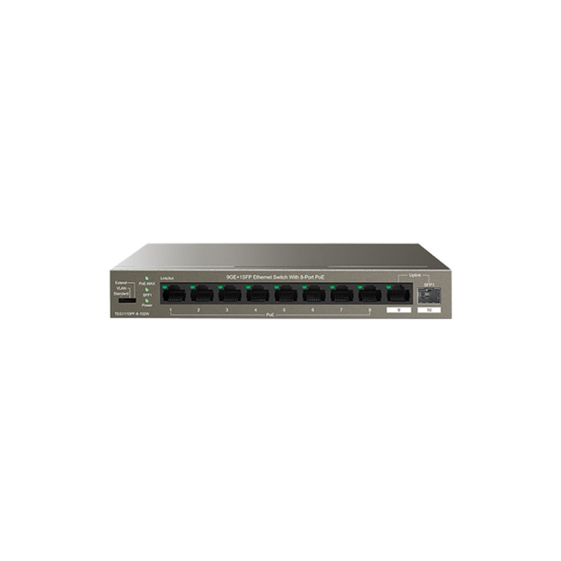 سوئیچ شبکه 10 پورت تندا مدل TEG1110PF-8-102W سوئیچ شبکه 10 پورت تندا مدل TEG1110PF-8-102W