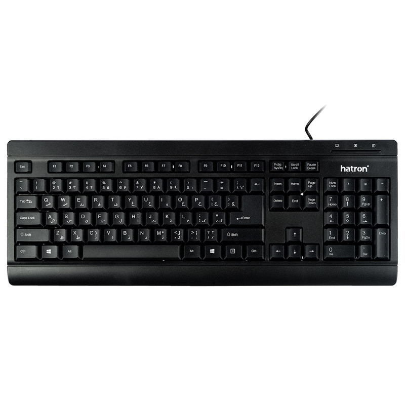 کیبورد هترون مدل HK210 با سیم کیبورد هترون مدل HK210 با سیم