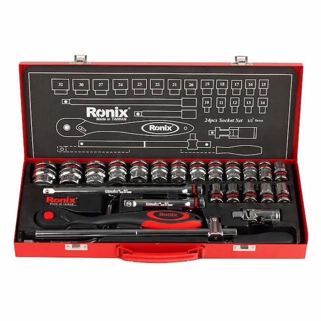 آچار و سری بکس رونیکس مدل RH-2624 مجموعه 24 عددی