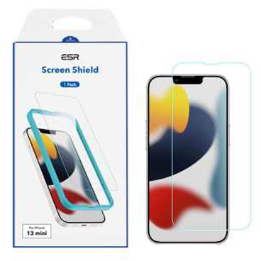 پک دوتایی محافظ صفحه نمایش ای اِس آر مدل Screen Shield مناسب برای گوشی موبایل اپل iPhone 13 mini پک دوتایی محافظ صفحه نمایش ای اِس آر مدل Screen Shield مناسب برای گوشی موبایل اپل iPhone 13 mini