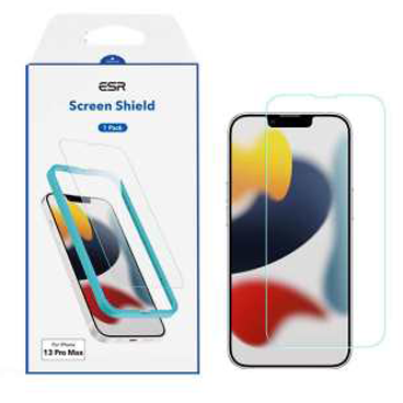 پک دوتایی محافظ صفحه نمایش ای اِس آر مدل Screen Shield مناسب برای گوشی موبایل اپل iPhone 13 Pro Max پک دوتایی محافظ صفحه نمایش ای اِس آر مدل Screen Shield مناسب برای گوشی موبایل اپل iPhone 13 Pro Max