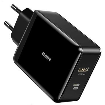 شارژر دیواری اي اِس آر مدل 1PD + 1USB-A