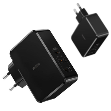  شارژر دیواری ای اِس آر مدل PD + 2USB 41W استاندارد EU