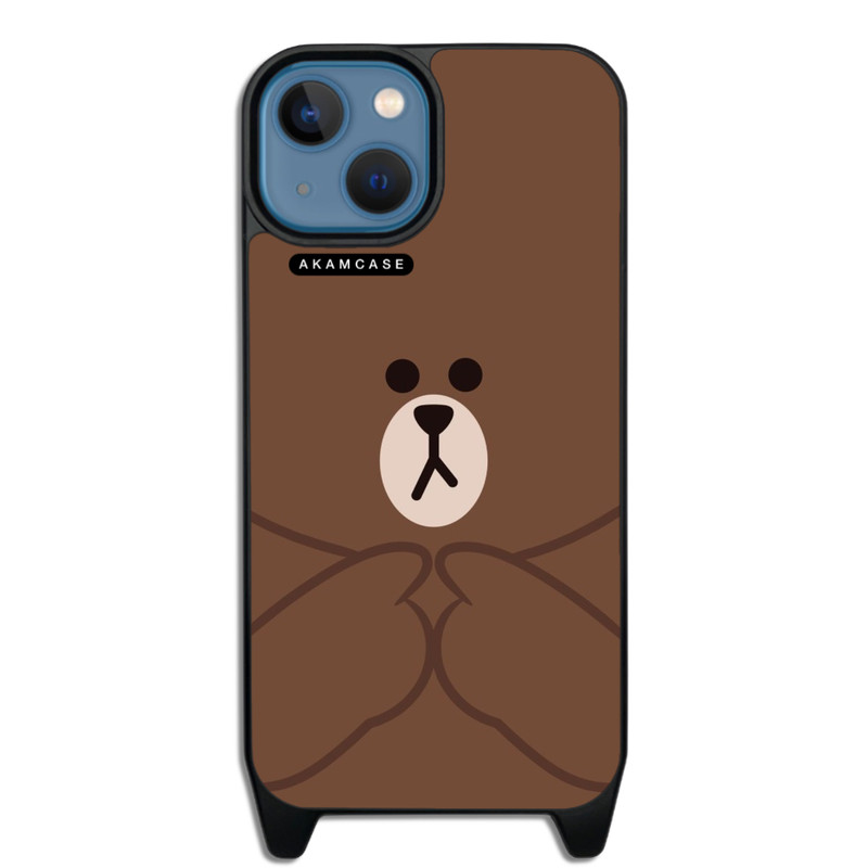 کاور گوشی اپل iPhone 14 آکام مدل AMCWLA14-BROWN1