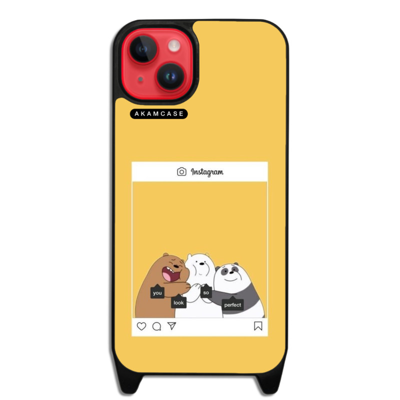 کاور گوشی اپل iPhone 14 Plus آکام مدل AMCWLA14PLUS-BARE BEAR5