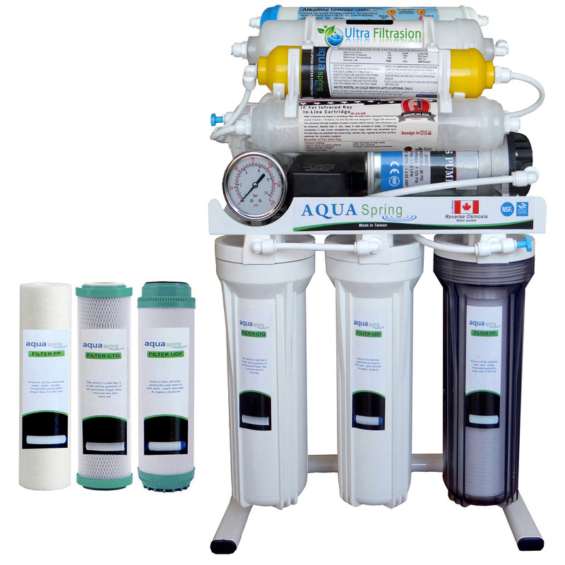 دستگاه تصفیه کننده آب آکوآ اسپرینگ مدل NF3800 به همراه فیلتر تصفیه آب مدل 01 مجموعه 3 عددی دستگاه تصفیه کننده آب آکوآ اسپرینگ مدل NF3800 به همراه فیلتر تصفیه آب مدل 01 مجموعه 3 عددی