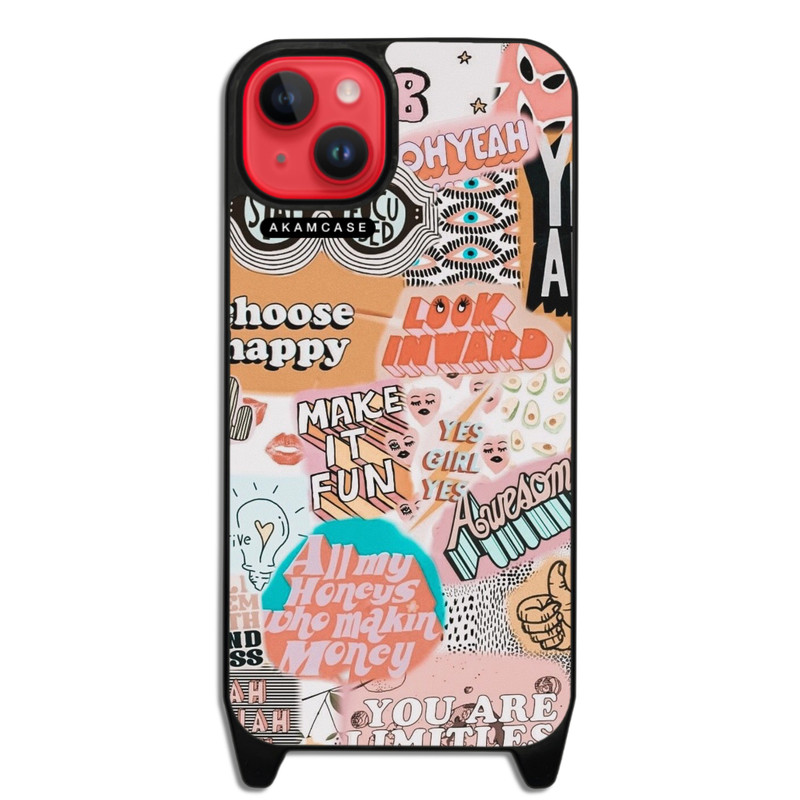 کاور گوشی اپل iPhone 14 Plus آکام مدل AMCWLA14PLUS-GOOD VIBE2