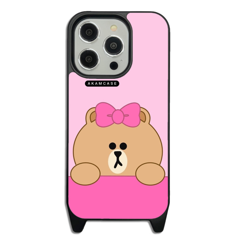 کاور گوشی اپل iPhone 14 Pro آکام مدل AMCWLA14PRO-BROWN10