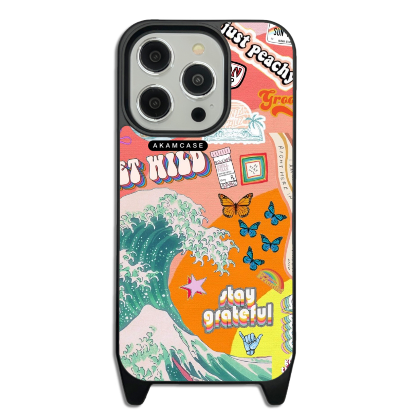 کاور گوشی اپل iPhone 14 Pro آکام مدل AMCWLA14PRO-GOOD VIBES15