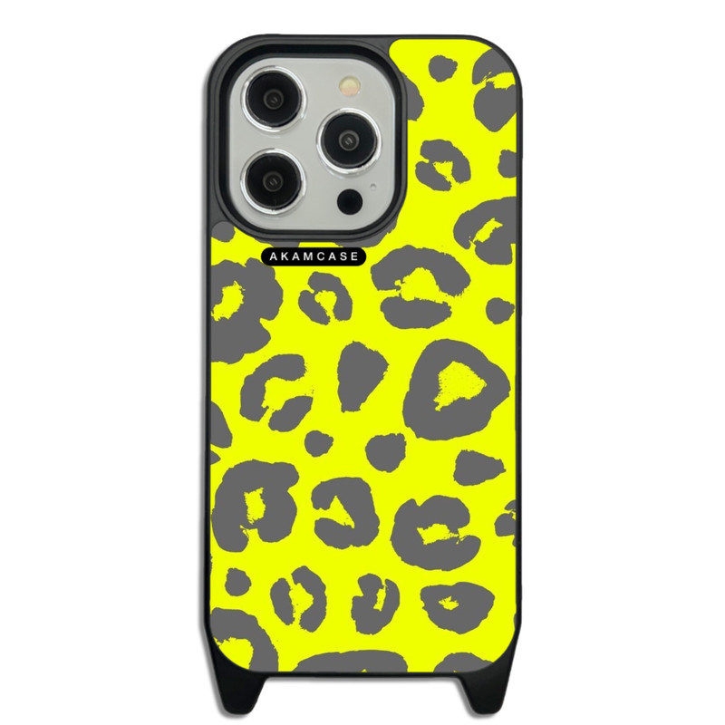 کاور گوشی اپل iPhone 14 Pro آکام مدل AMCWLA14PRO-PANTHER PATTERN1