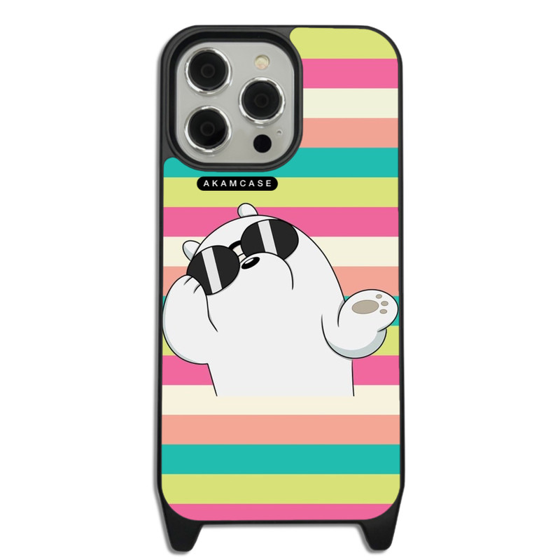 کاور گوشی اپل iPhone 14 Pro Max آکام مدل AMCWLA14PROMAX-BARE BEAR11
