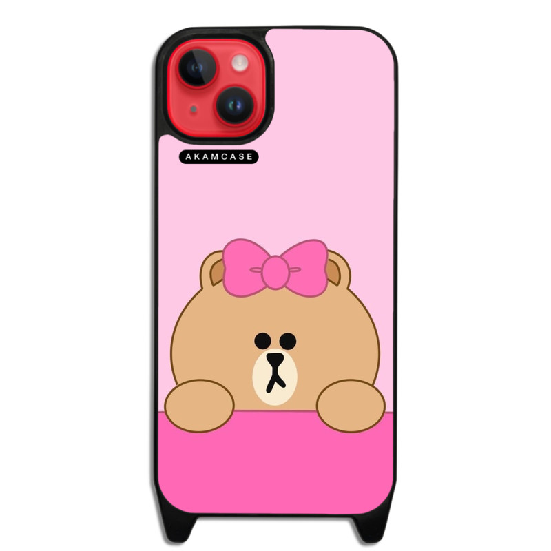 کاور گوشی اپل iPhone 15 Plus آکام مدل AMCWLA15PLUS-BROWN10 